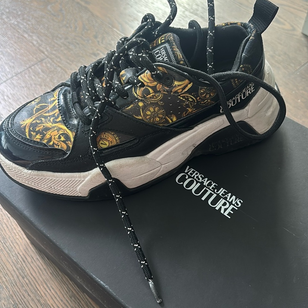 Versace Sneakers Black and Gold